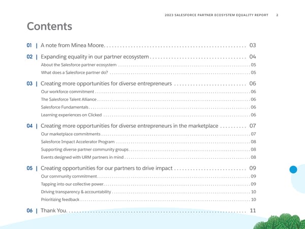 Salesforce Partner Ecosystem Equality Report - Page 2