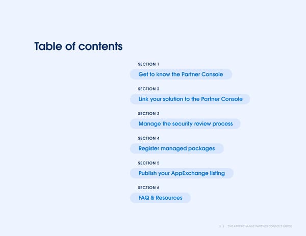 The AppExchange Partner Console Guide - Page 3